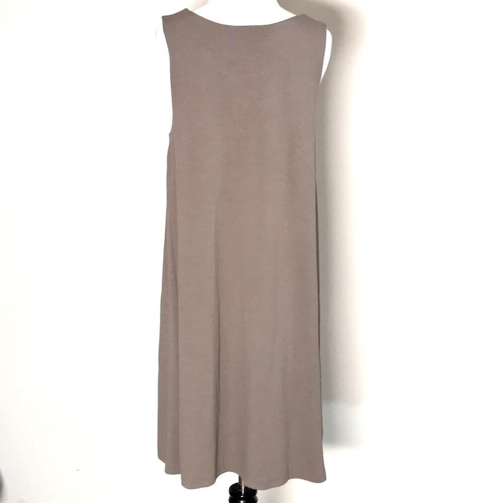 NWT Sigrid Olsen Women’s Gray Sleeveless Shift Dress Size Medium - Picture 8 of 8